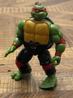 Vintage 1994 Teenage Mutant Ninja Turtles Kung Fu Raphael action figure